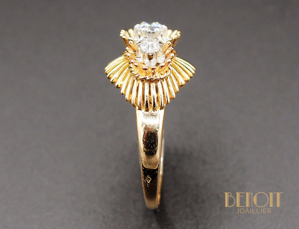 Bague "Nids" Or et Diamants - Image 4