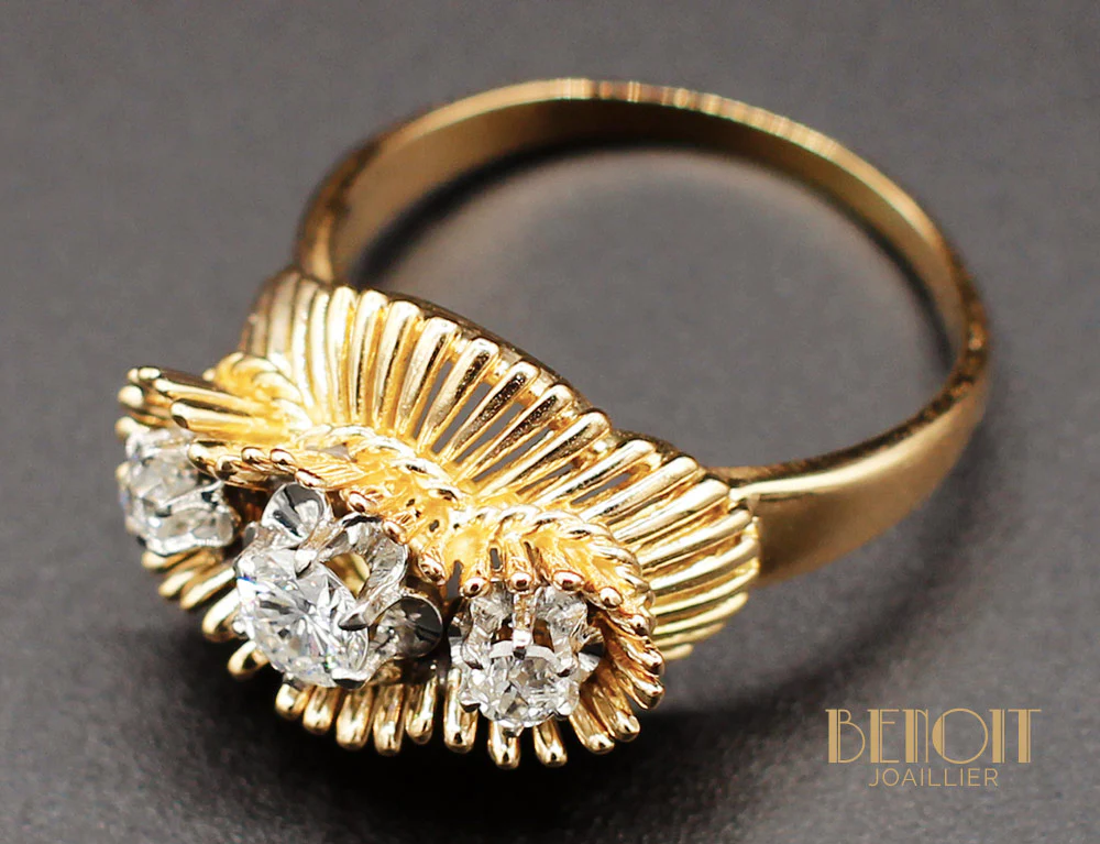 Bague "Nids" Or et Diamants - Image 6