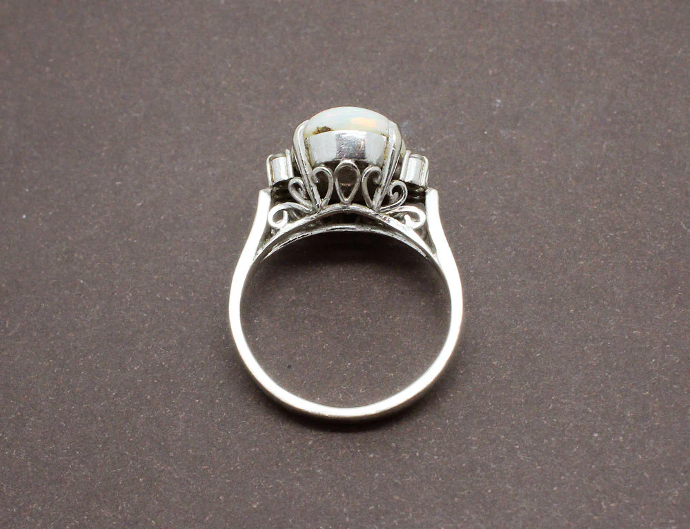 Bague Opale et Diamants - Image 3
