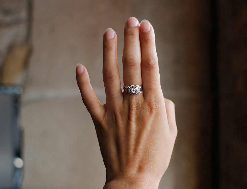 Bague Or Blanc et Diamants - Image 10