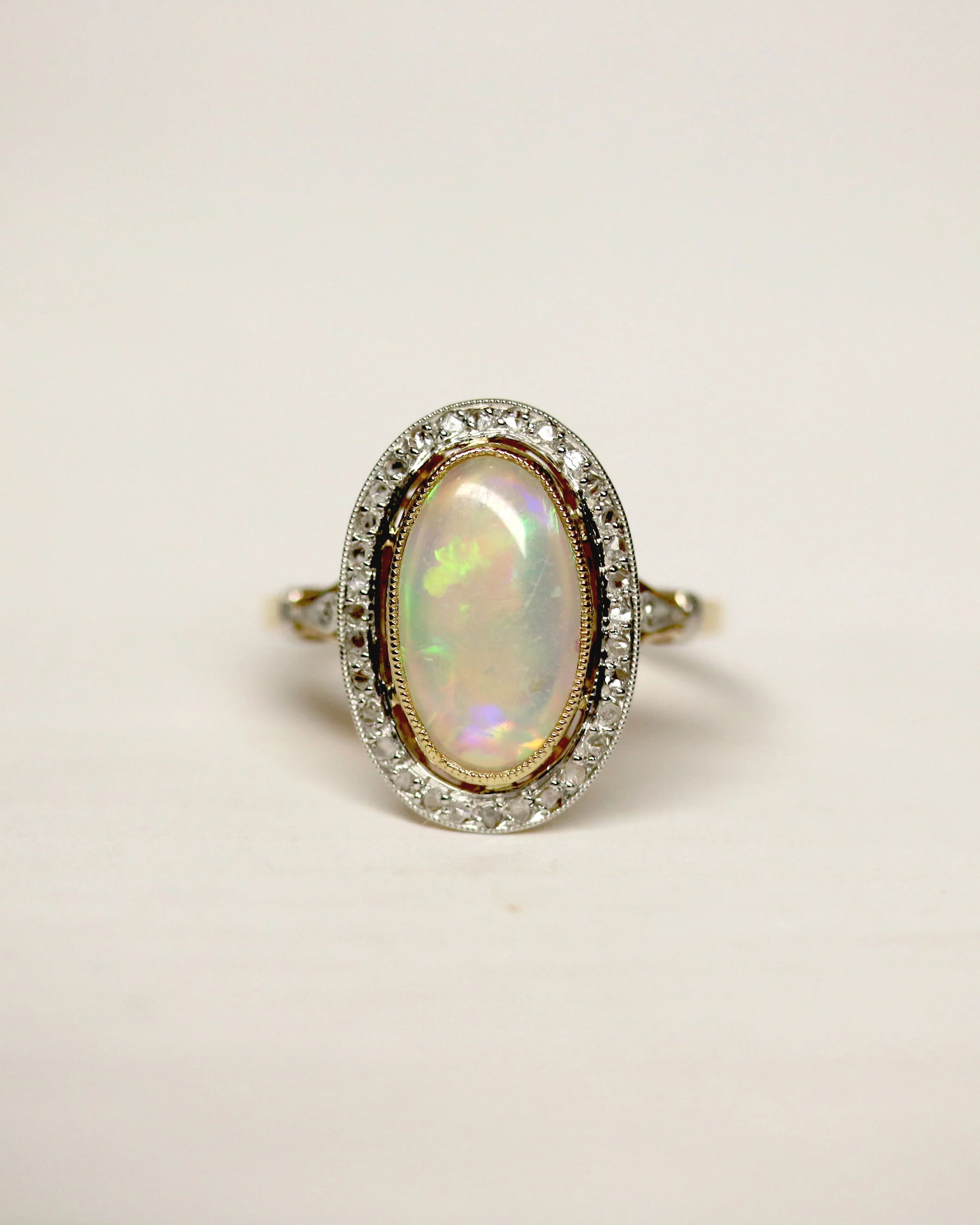 Bague Ovale Opale Art Nouveau - Image 5
