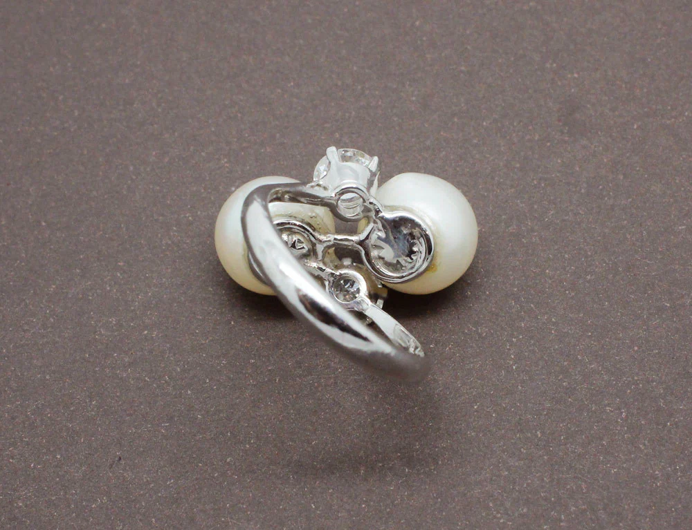 Bague Perle et Diamants - Image 4