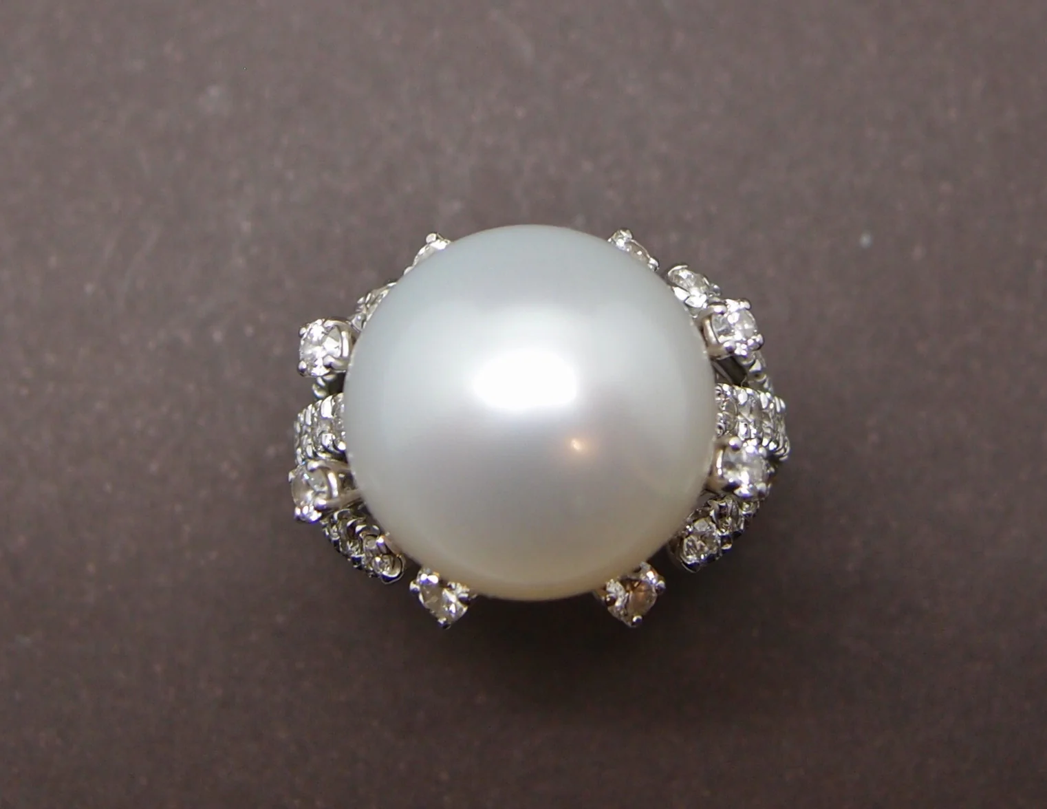 Bague Perle et diamants signée Utopia - Image 5