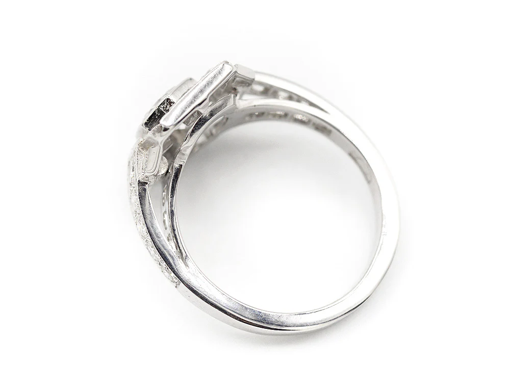 Bague Création Benoit Joaillier "Plateau Rectangle" Diamant 0,47ct F-IF - Image 4