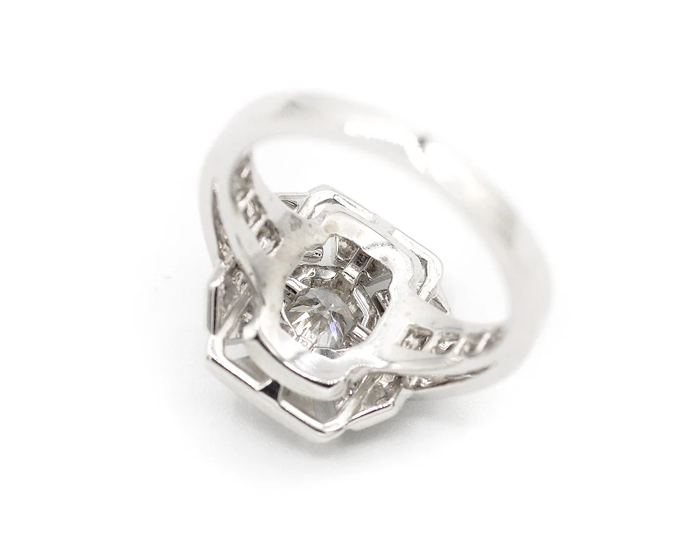 Bague Création Benoit Joaillier "Plateau Rectangle" Diamant 0,47ct F-IF - Image 5