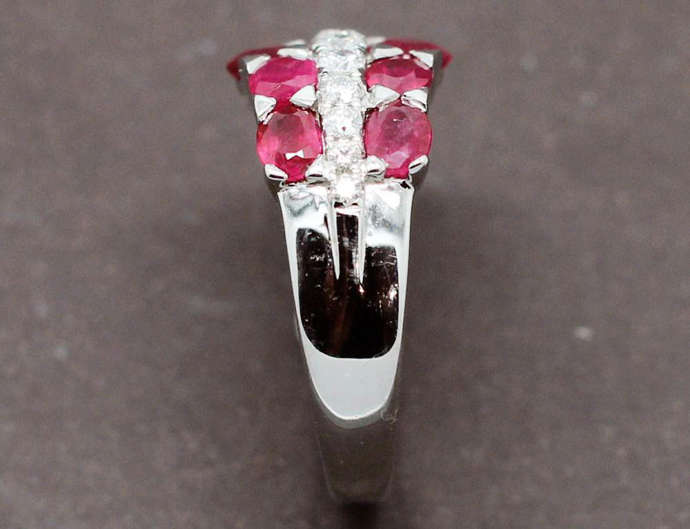 Bague Rubis Diamants - Image 4