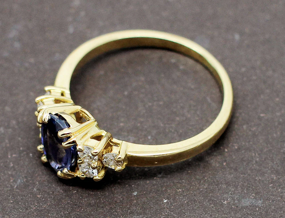 Bague Saphir Diamants - Image 4