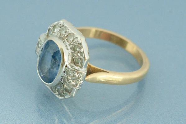 Bague Saphir et Diamant - Image 3