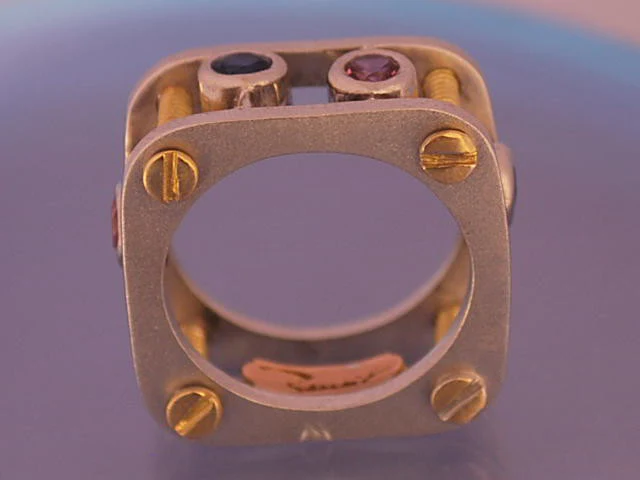 Bague saphirs de couleur - Image 2