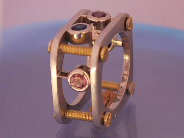 Bague saphirs de couleur - Image 3