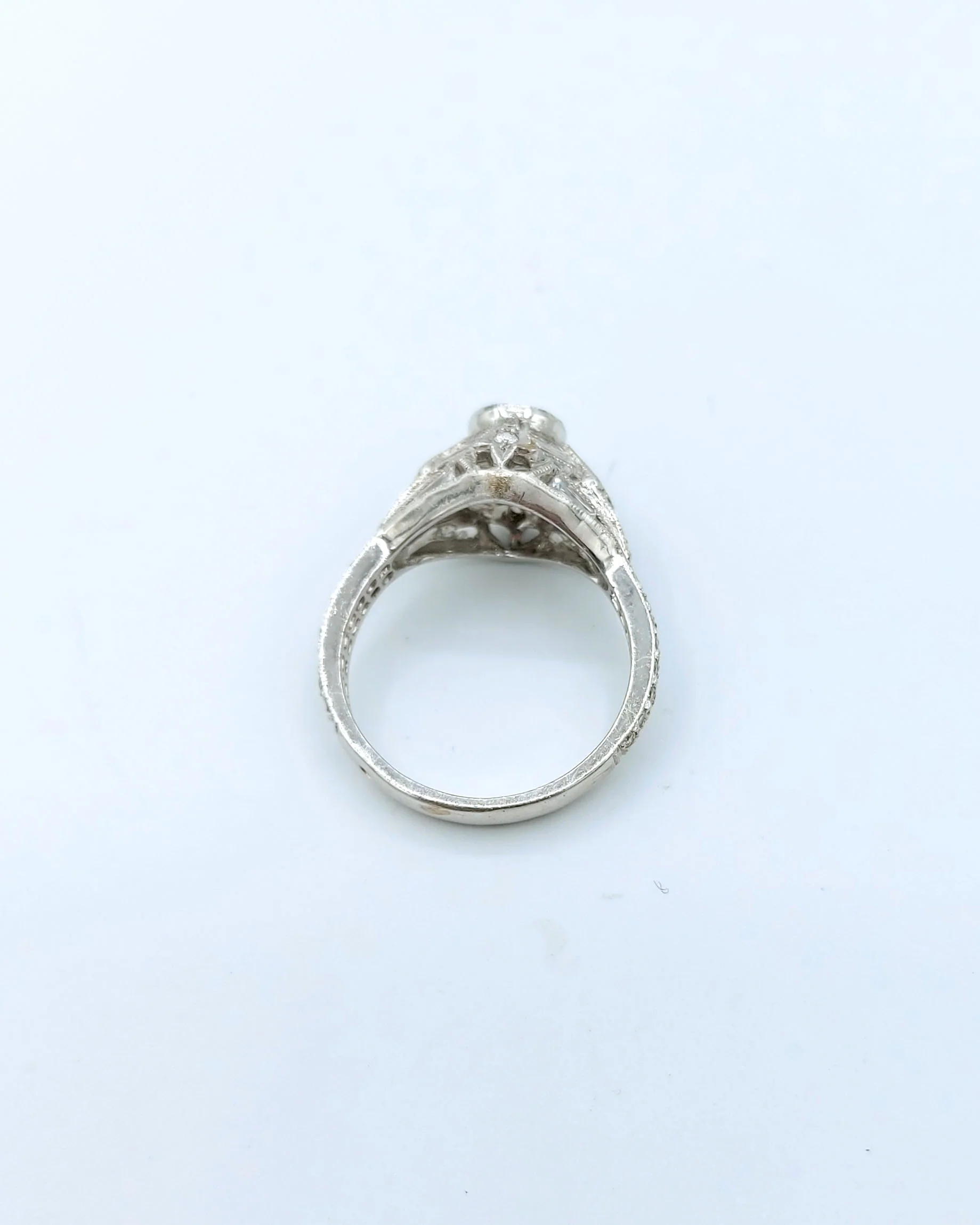 Bague Solitaire Art Déco Diamants - Image 9