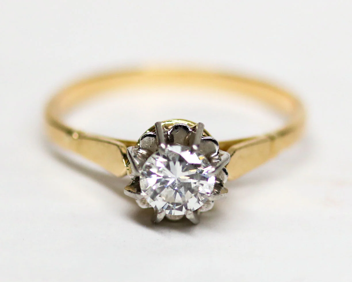Bague Solitaire Deux Ors Diamant - Image 6