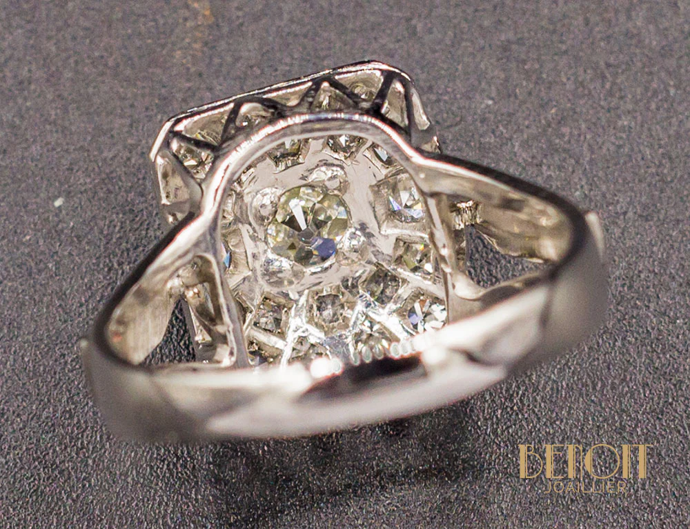 Bague Style Art Déco Diamants - Image 6