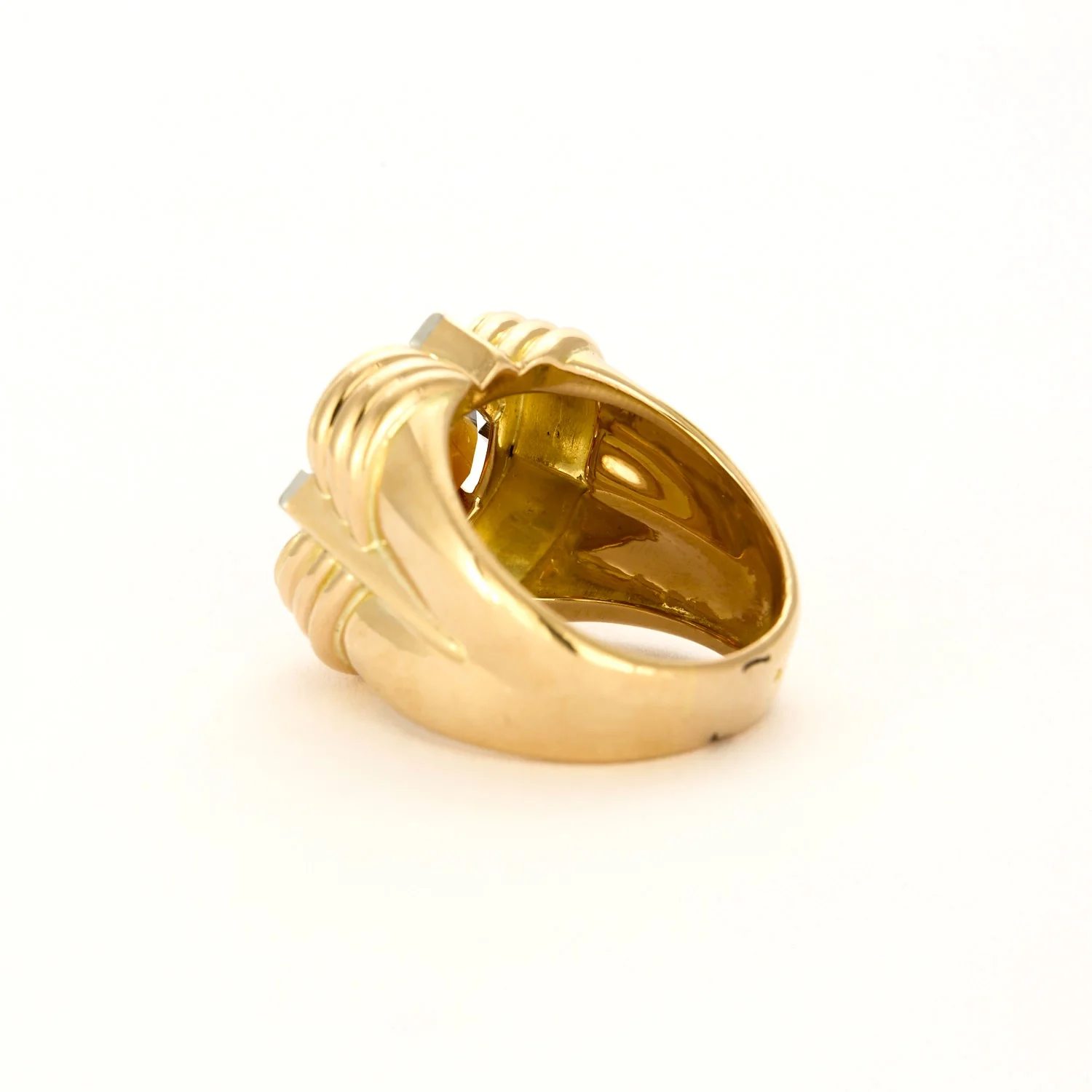 Bague Tank Citrine Orange Or Rose - Image 7