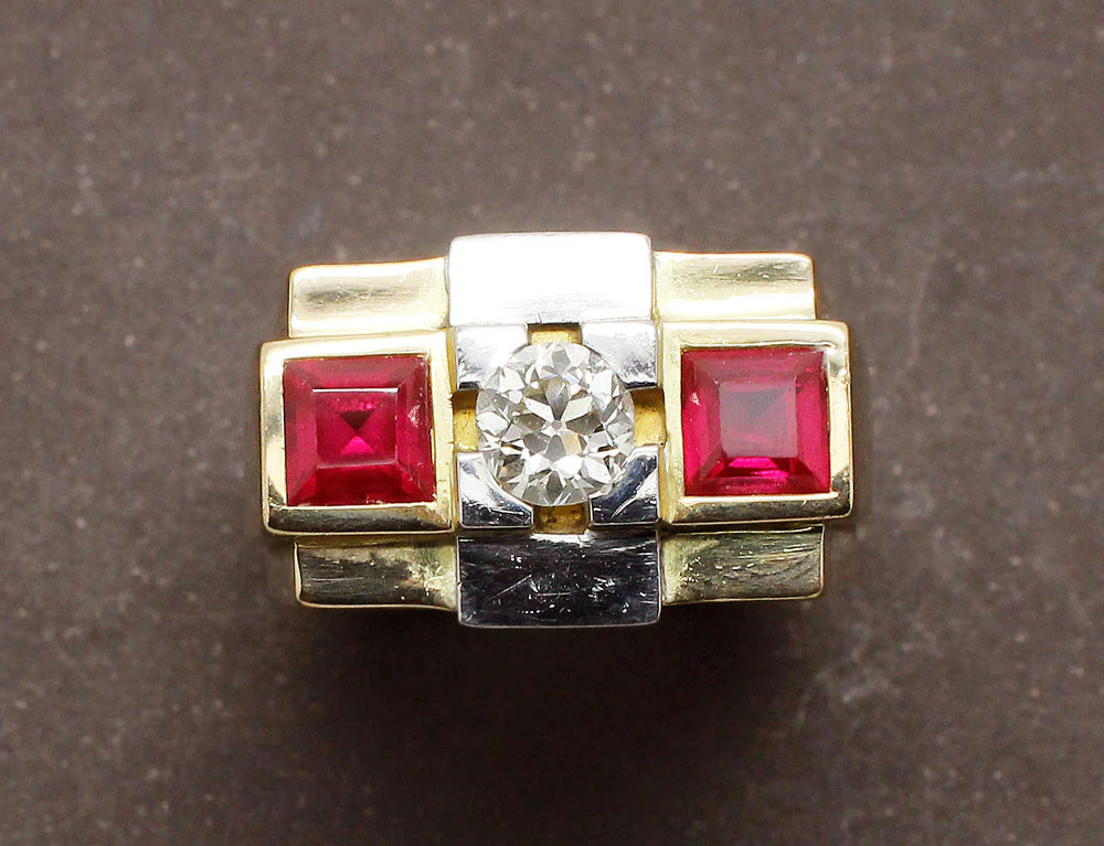 Bague Tank Diamant et Verneuils - Image 4