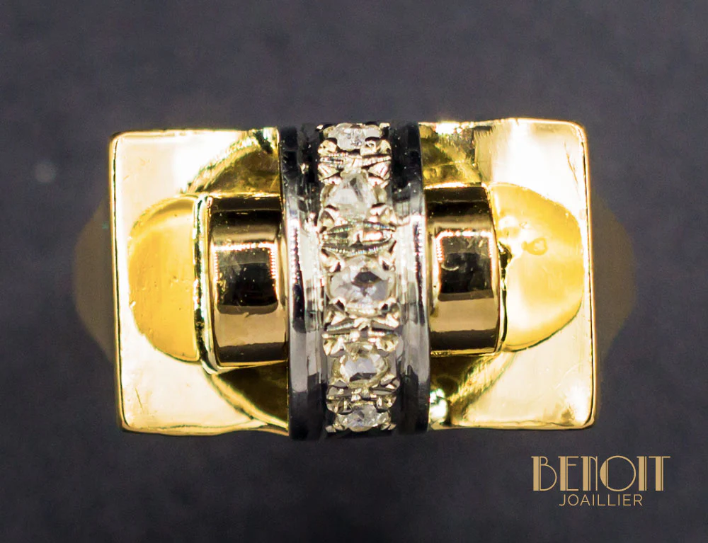 Bague  Tank Diamants - Image 3