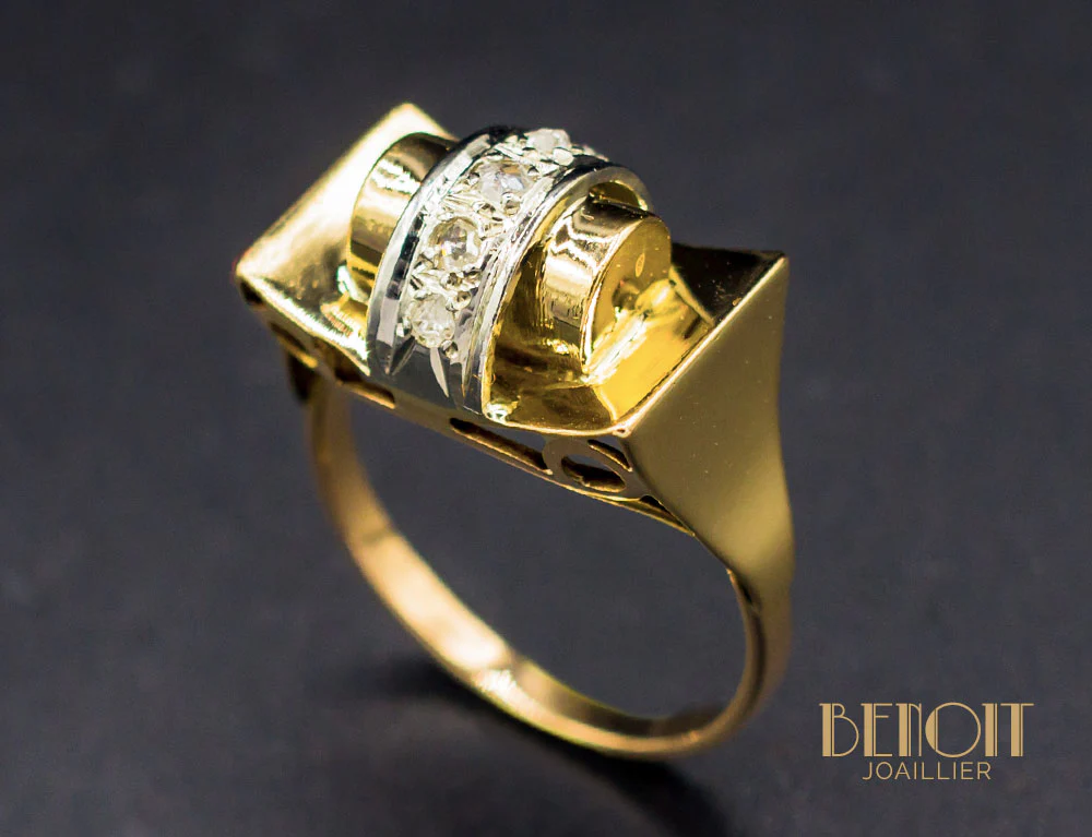 Bague  Tank Diamants - Image 4