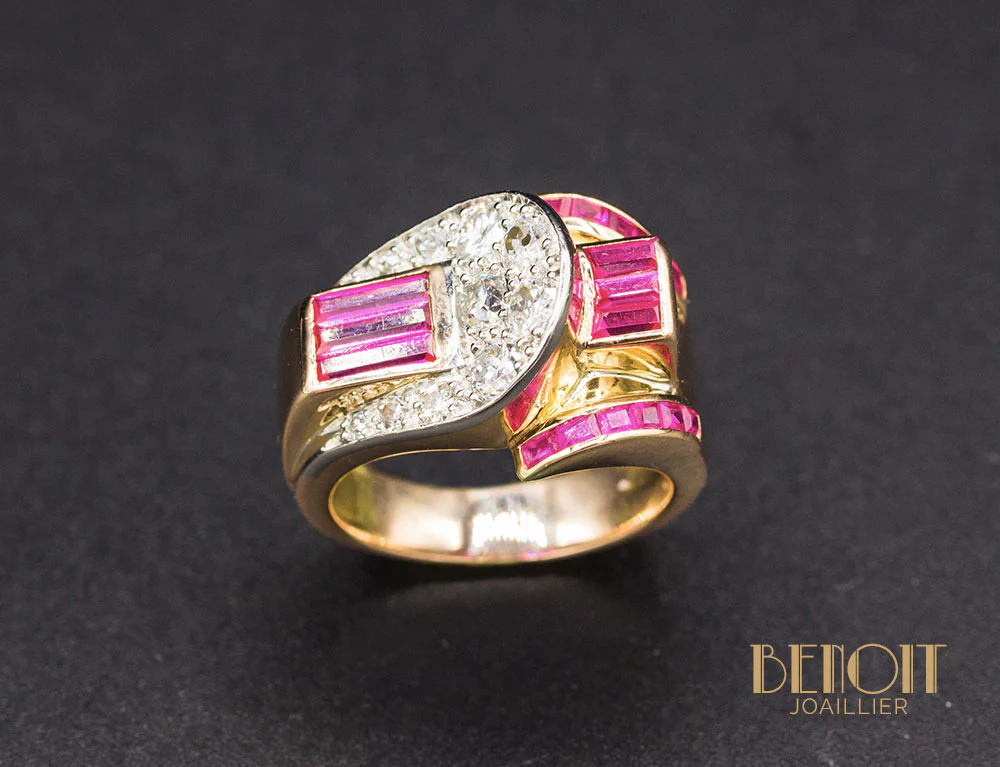 Bague Tank Diamants - Image 2