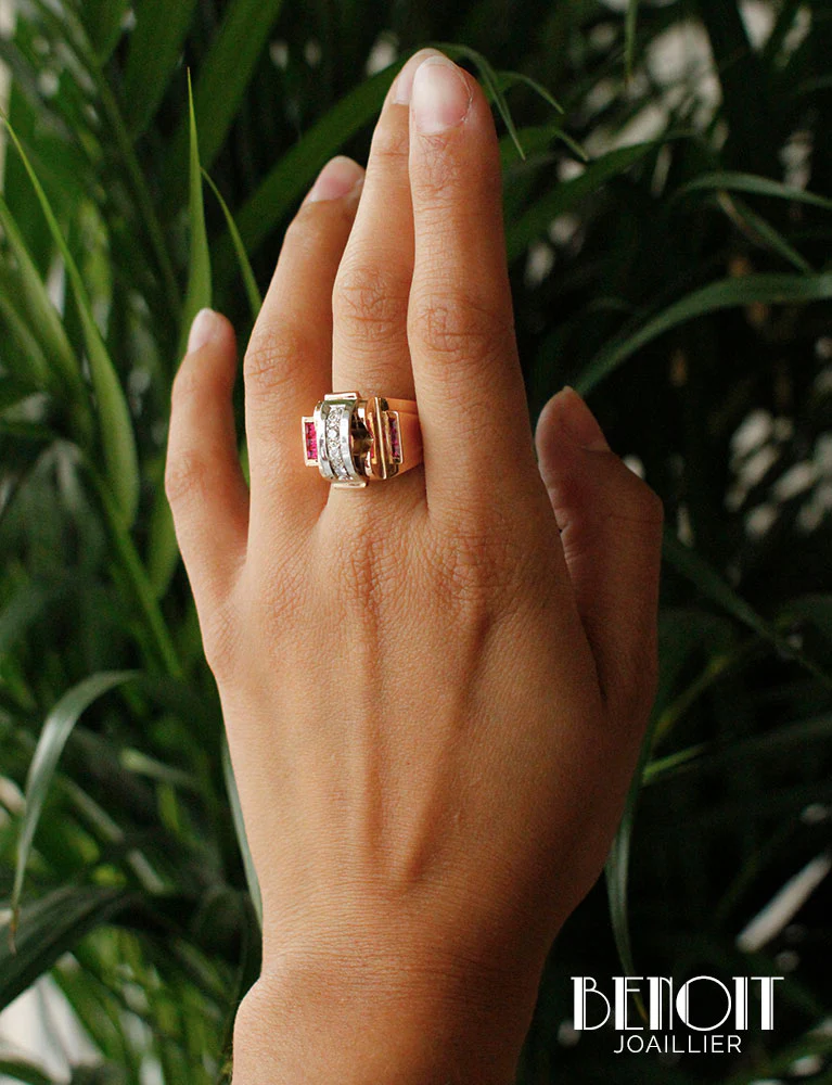 Bague Tank Diamants et Verneuils - Image 9