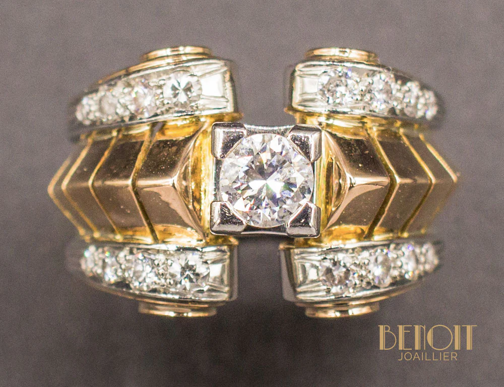 Bague Tank Or Diamants - Image 3