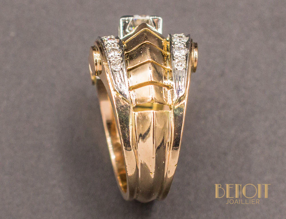 Bague Tank Or Diamants - Image 5