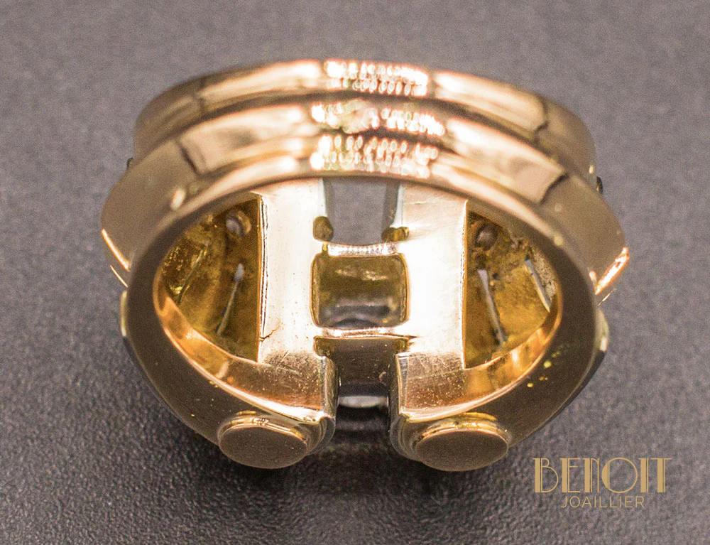 Bague Tank Or Diamants - Image 7