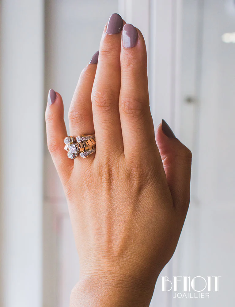 Bague Tank Or Diamants - Image 8