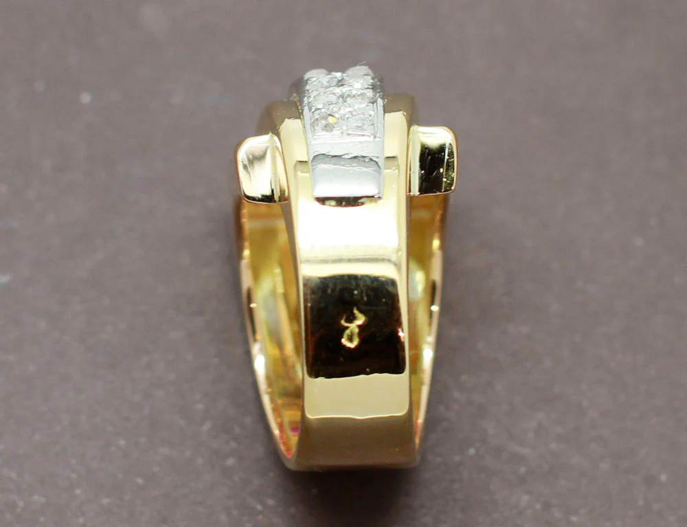 Bague Tank Or Diamants Verneuils - Image 4