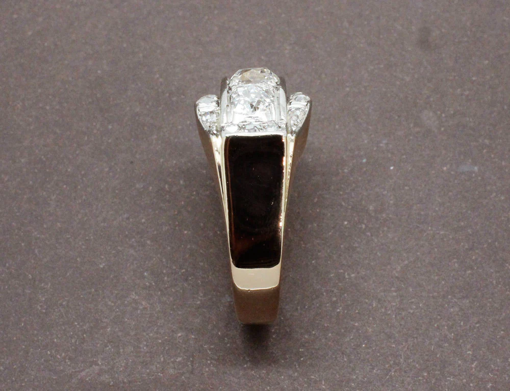 Bague Tank Or et Diamants - Image 4
