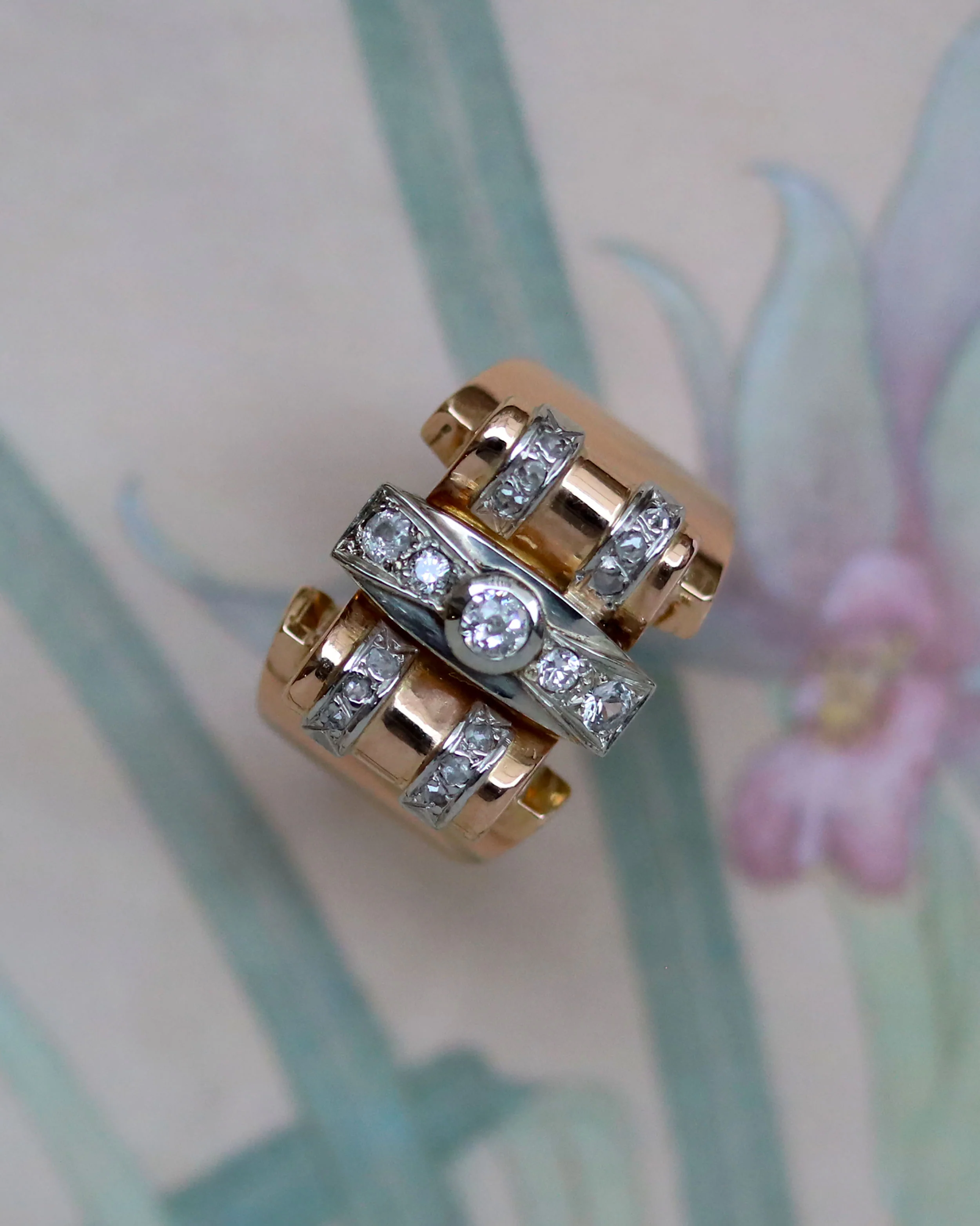 Bague Tank Or et Diamants - Image 5