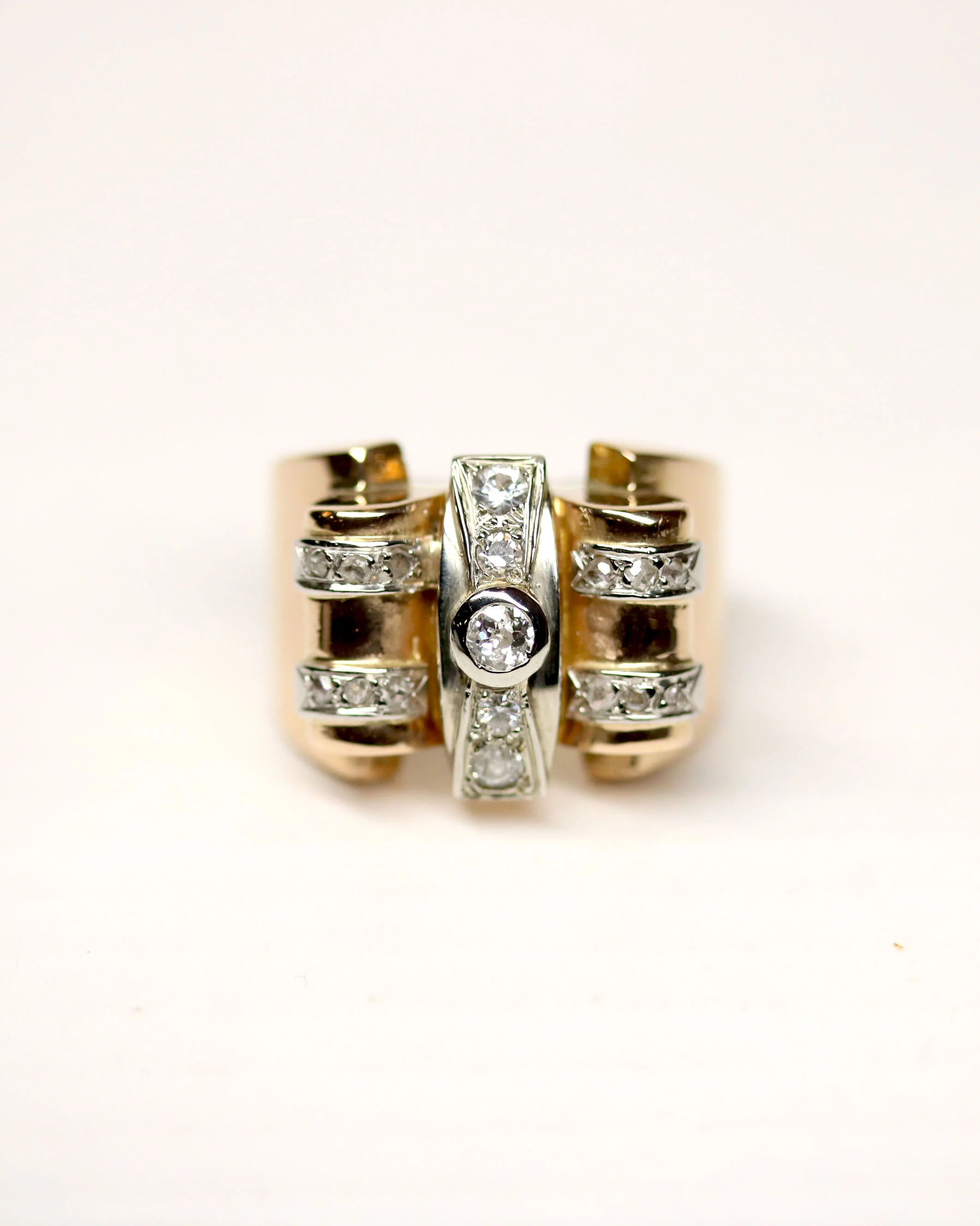 Bague Tank Or et Diamants - Image 6