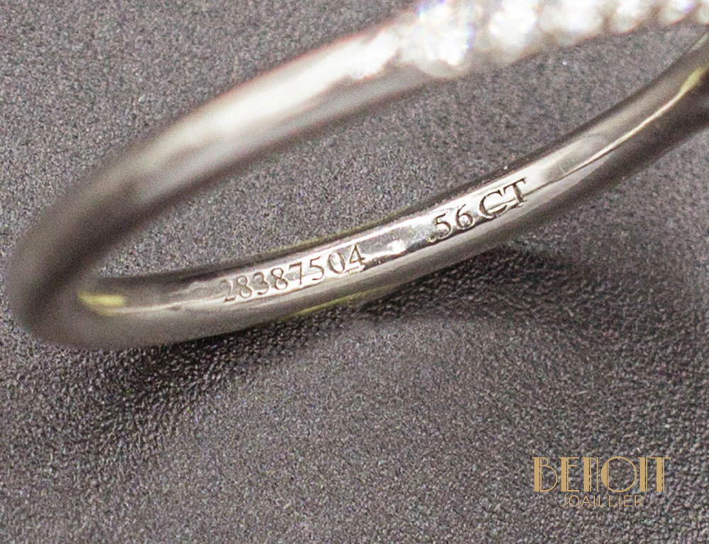 Bague Tiffany & Co "Soleste" Platine Diamants - Image 5