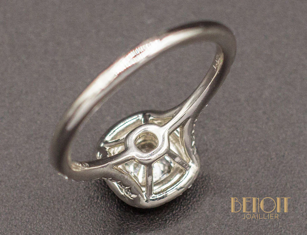 Bague Tiffany & Co "Soleste" Platine Diamants - Image 7
