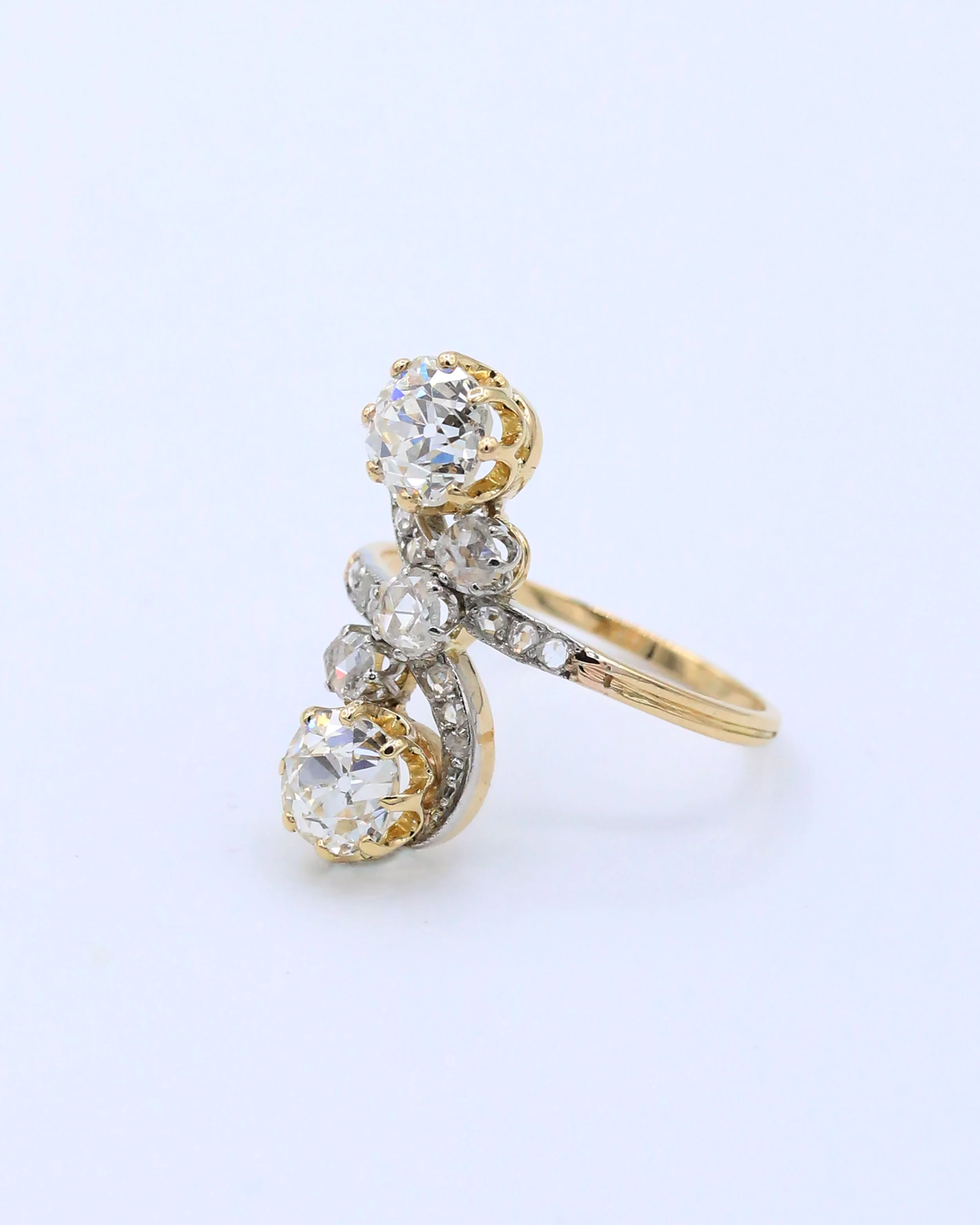 Bague Toi et Moi 1910 Diamants - Image 4