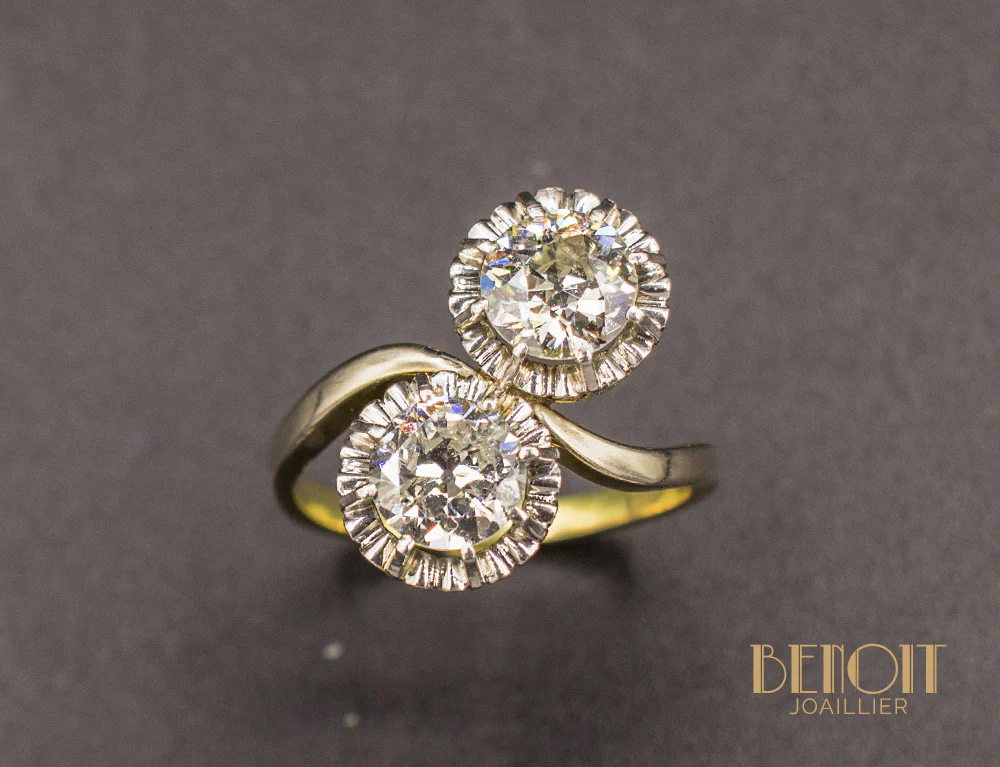 Bague Toi et Moi Diamants - Image 2