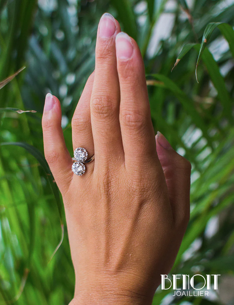 Bague Toi et Moi Diamants - Image 8