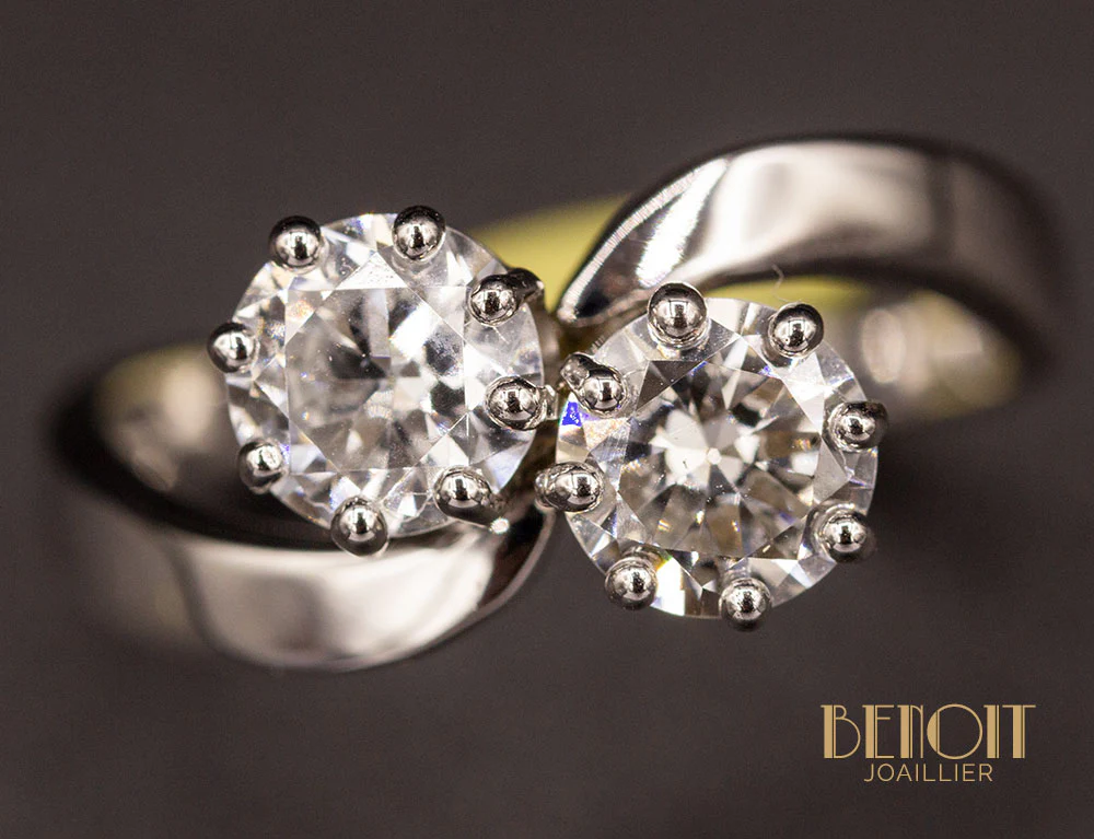 Bague Toi et Moi Diamants - Image 3