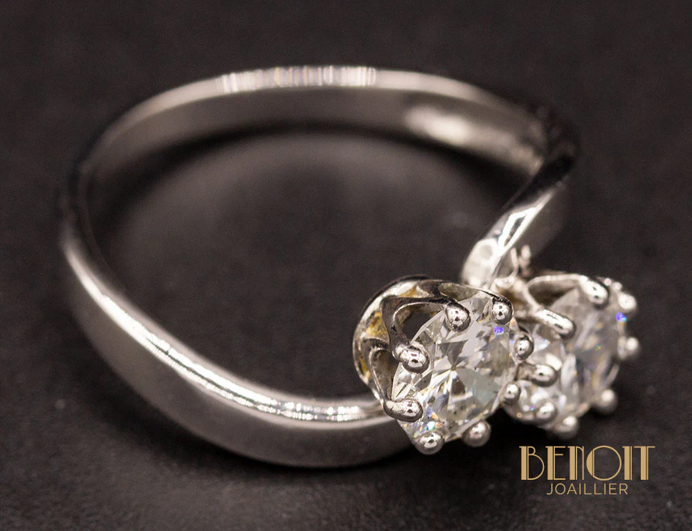 Bague Toi et Moi Diamants - Image 4