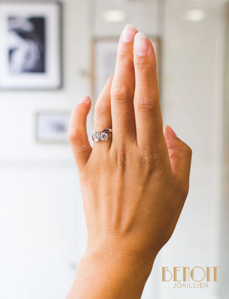 Bague Toi et Moi Diamants - Image 6
