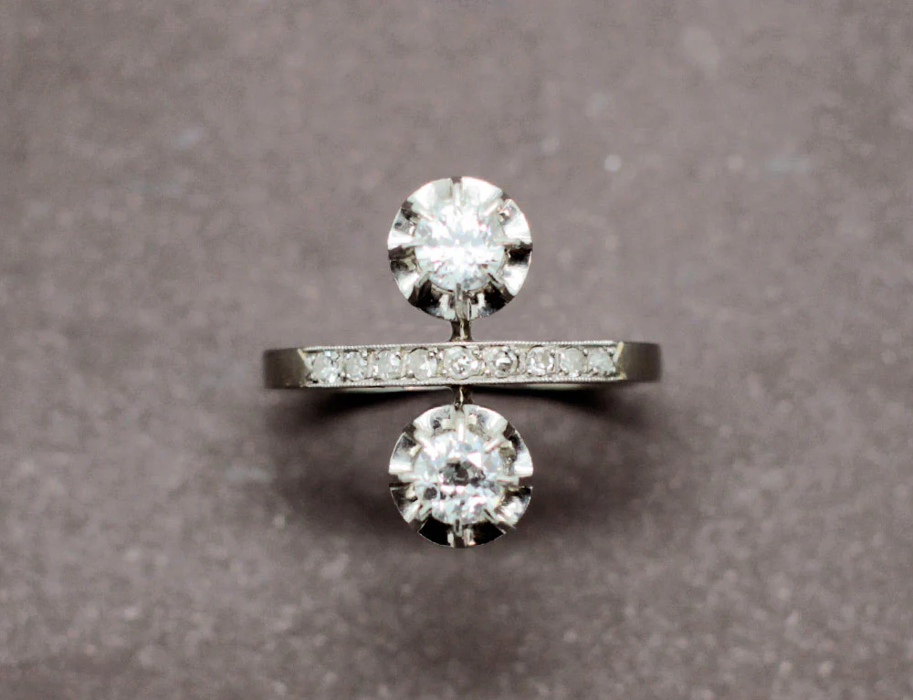 Bague Toi et Moi Diamants - Image 3