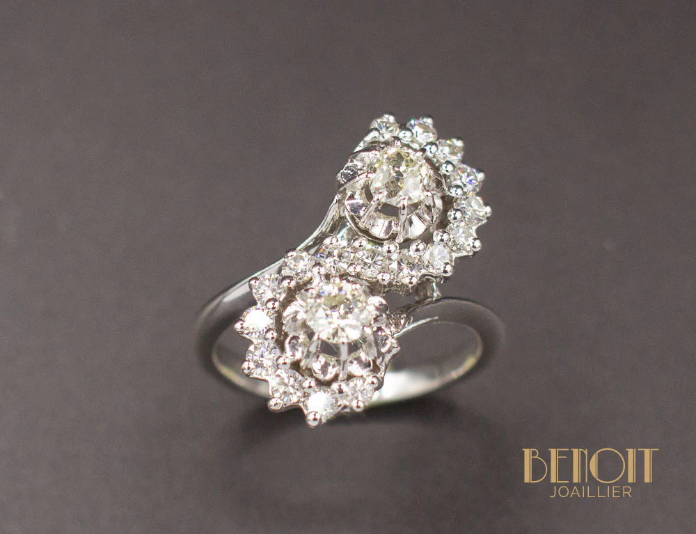 Bague Toi et Moi Diamants - Image 2