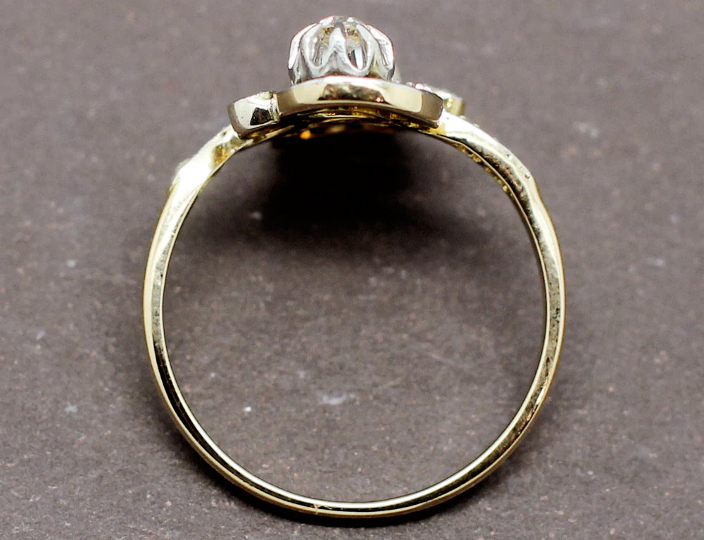 Bague Toi et Moi Perle Diamant - Image 5
