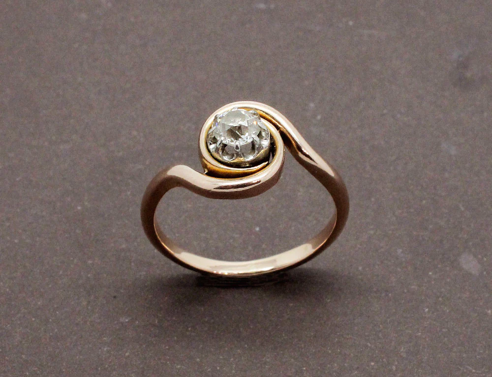 Bague Tourbillon Or Rose Diamant - Image 2
