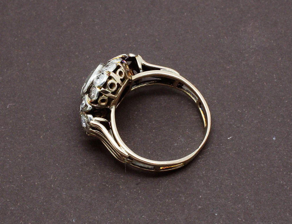 Bague XIXe Diamant Taille Rose - Image 6