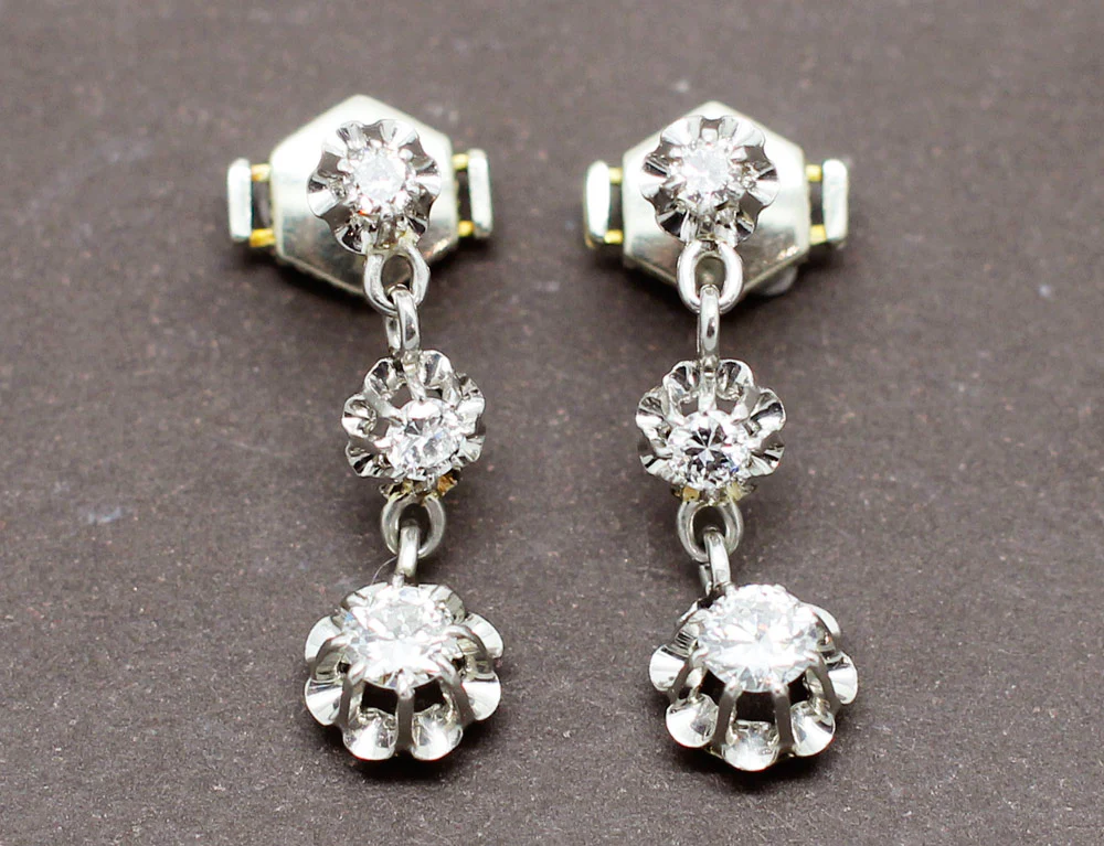 Boucles d'Oreilles Diamants