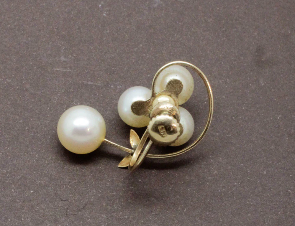 Boucles d'Oreilles Or et Perles - Image 3