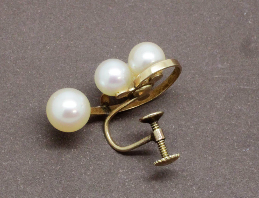 Boucles d'Oreilles Or et Perles - Image 4