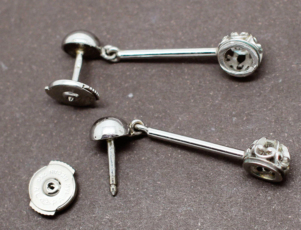 Boucles d'Oreilles Pendantes Diamants - Image 3