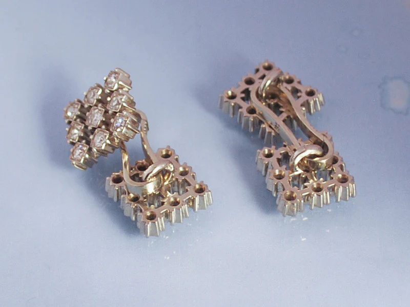 Boutons de Manchette Vacheron Constantin, Or et diamants - Image 2
