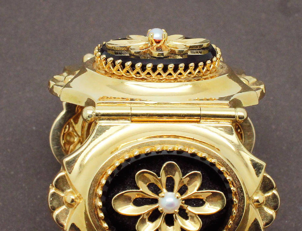 Bracelet Or Jaune et Onyx Napoléon III - Image 6